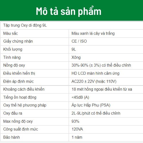 MÁY TẠO OXY 3